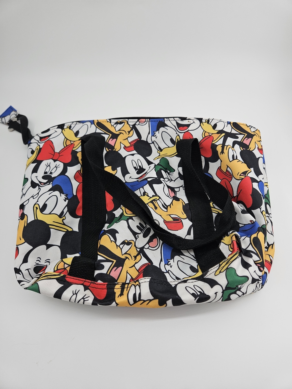 Disney Tote Travel Bag Mickey, Minnie, Donald, Goofy, Pluto Print (Multicolored)